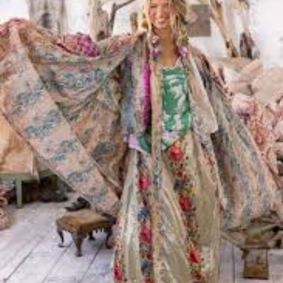 NWOT Magnolia Pearl Ysa Double Breasted Coat Jacket 1161 Himalayan Sea - Picture 4 of 4